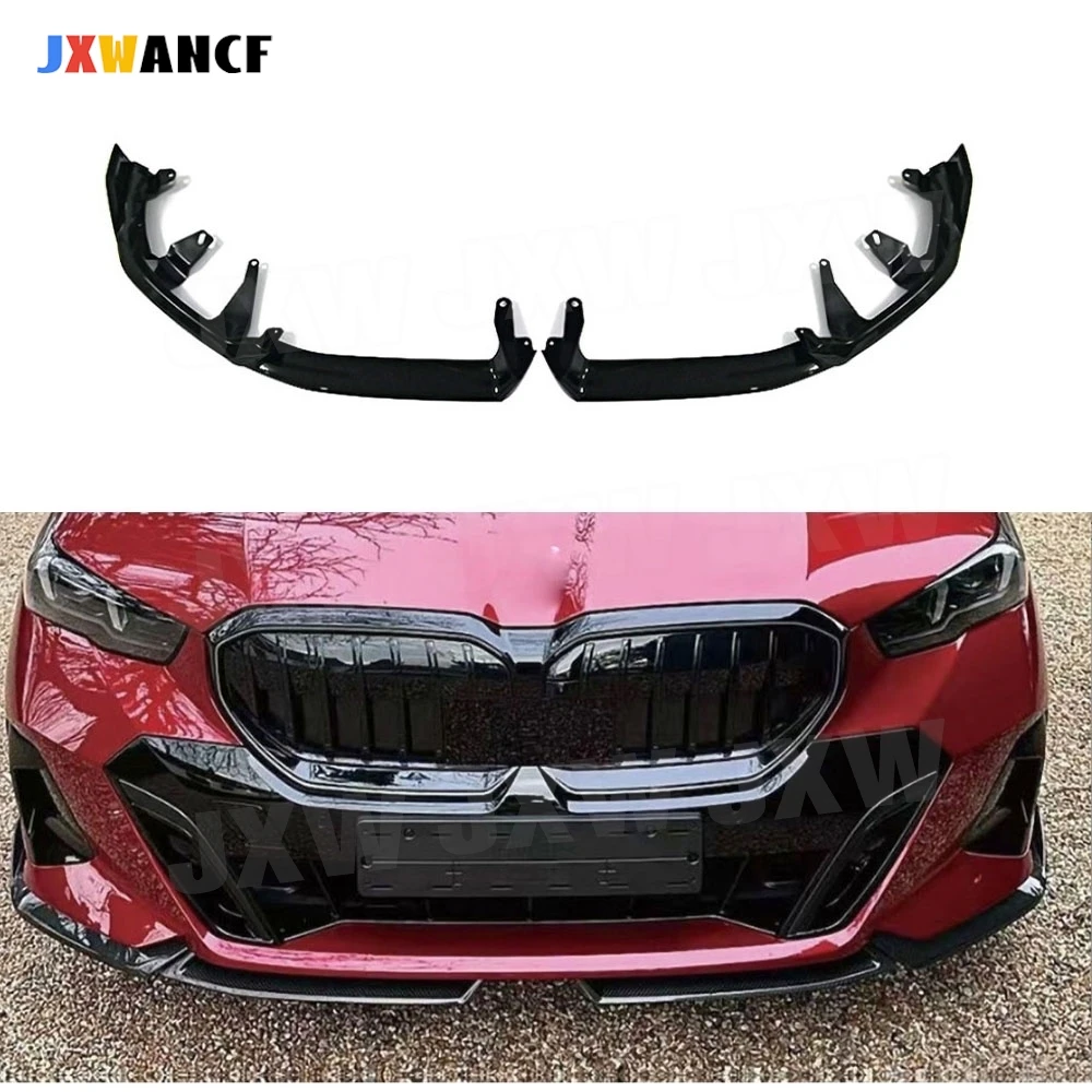

JXWANCF ABS Front Bumper Lip Chin Spoiler for BMW 5 Series G60 G68 M Sport 2024+ Bumper Guard Cover Car
