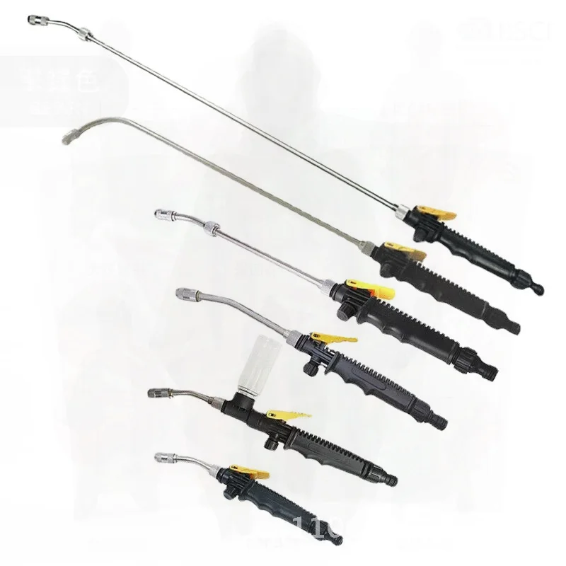 

Водяной пистолет с длинным стержнем из нержавеющей стали для автомойки, распылительный очиститель с нагревателем и дезинфекционным интерфейсом