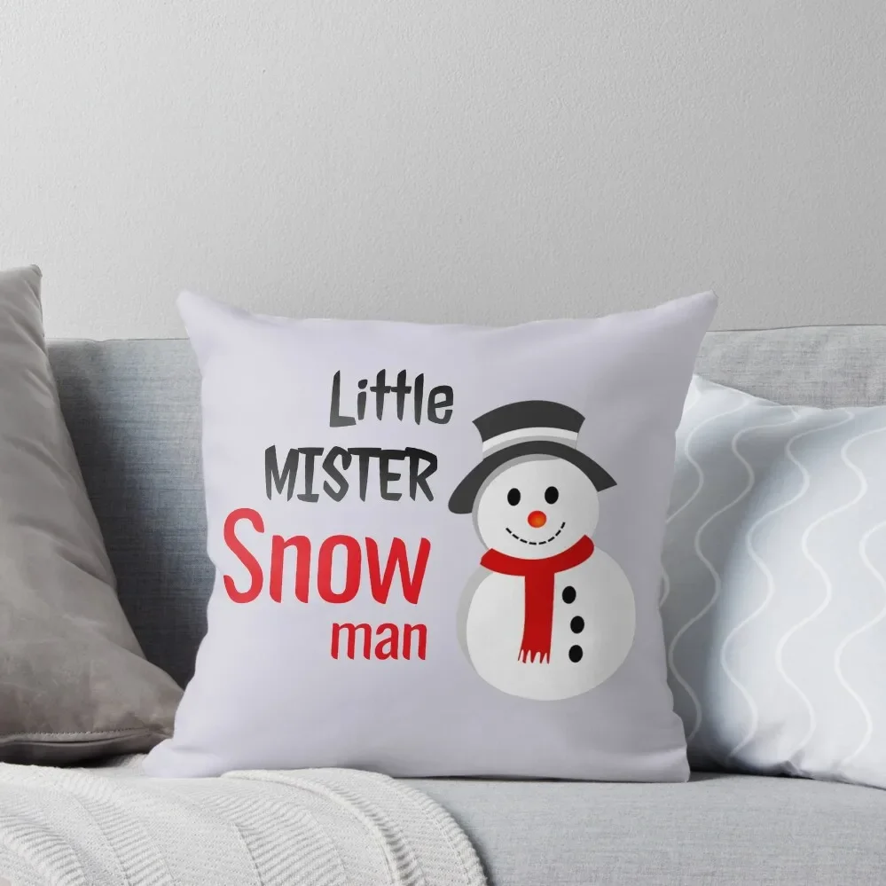 

Little mister Snow man Throw Pillow Pillow Covers Decorative Sofa Cover