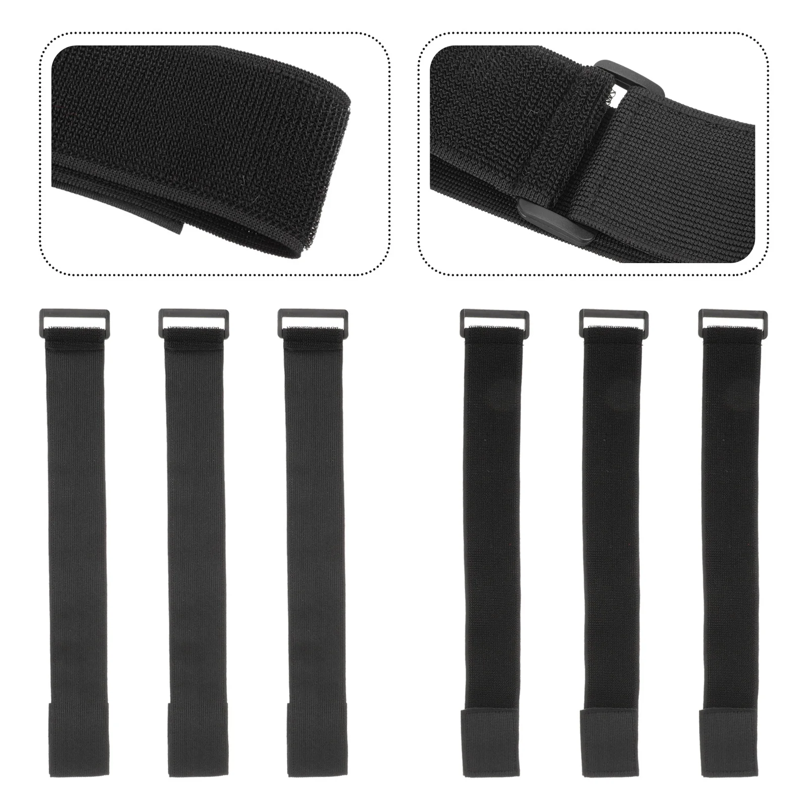 

6Pcs Wear-Resistant Bundling Straps Elastic Sticky Belts Portable Multi-Function Sports Gear for Children Teens