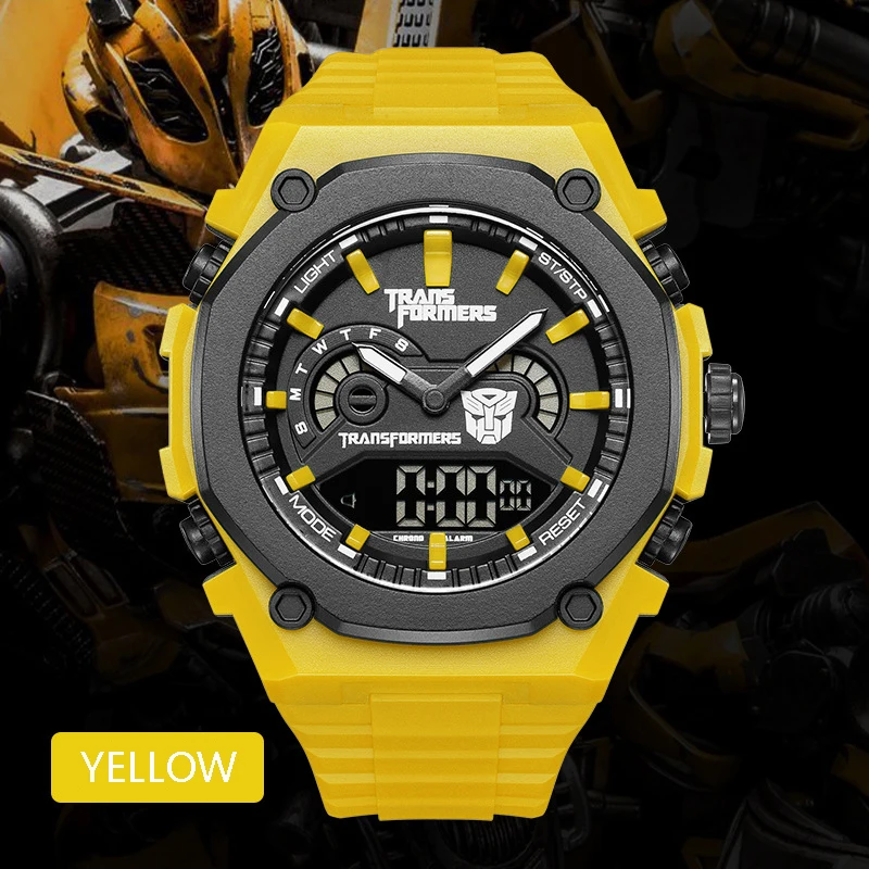 Mark Fairwhale 7110 Luxury Men's Quartz Watch Dual Display Sports Chronograph Waterproof Digital Night Light