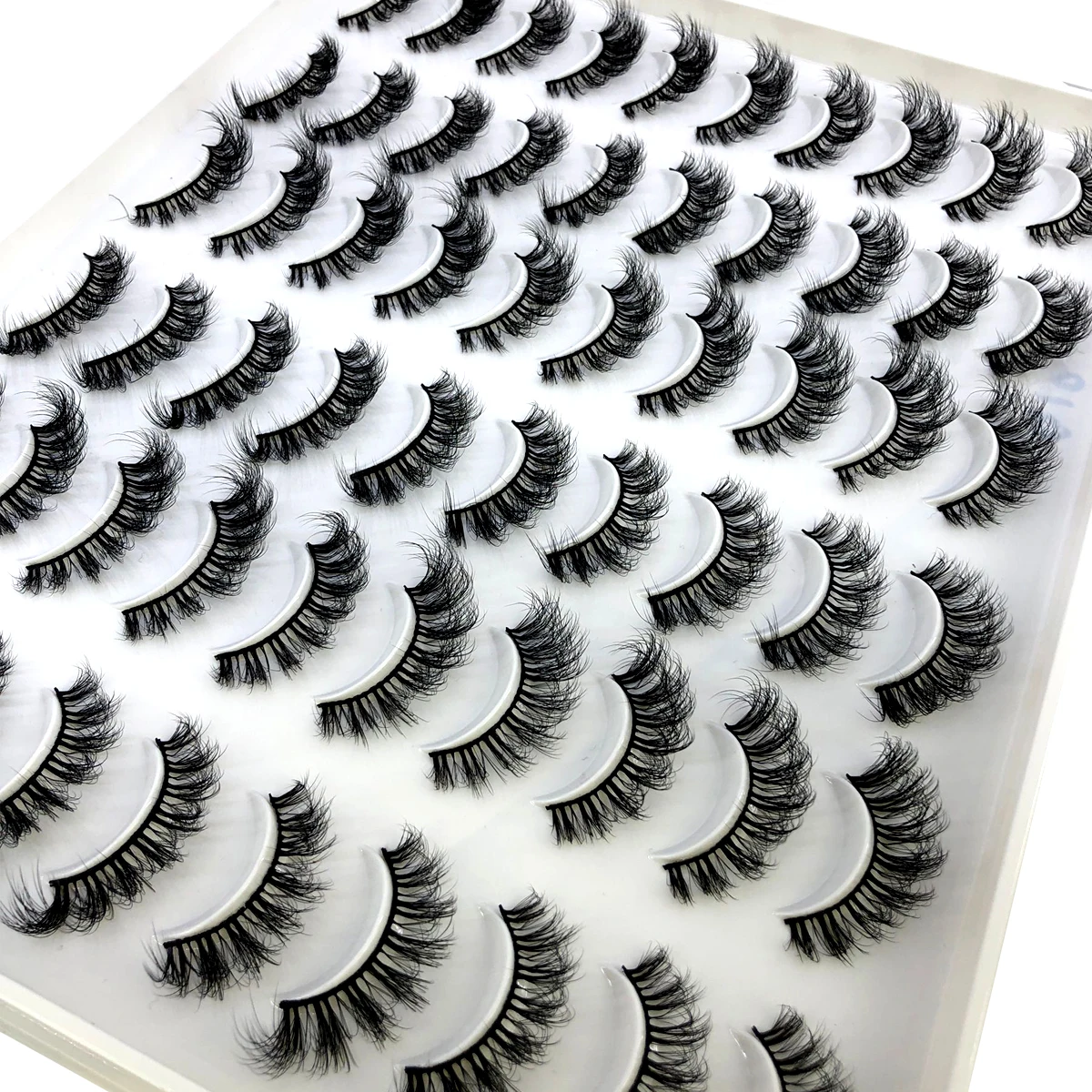 30 Paar Flauschige Lange 3D Nerz-Wimpernverlängerungen Weiche Nerz-Wimpern für Schönheit – Detail 34