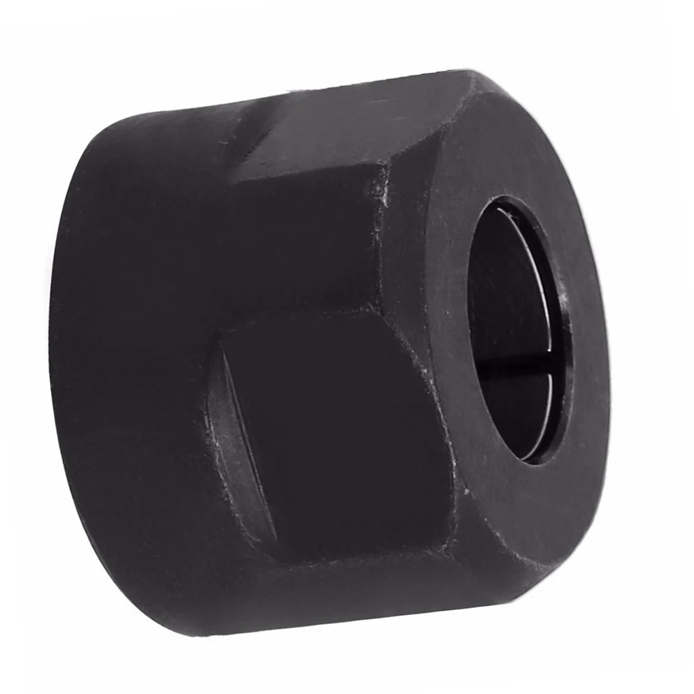 12mm Black Collet Nut For 3612Y 3612T 3612C 3600H RP2300 RP2301 MT3600 Plunge Router Parts Metal Replacement Accessory