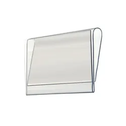 Panneau d'étiquette de prix en plastique PVC, porte-clip d'affichage d'étiquette, support d'étagère en verre PRWood de supermarché, raccord de 100 pièces