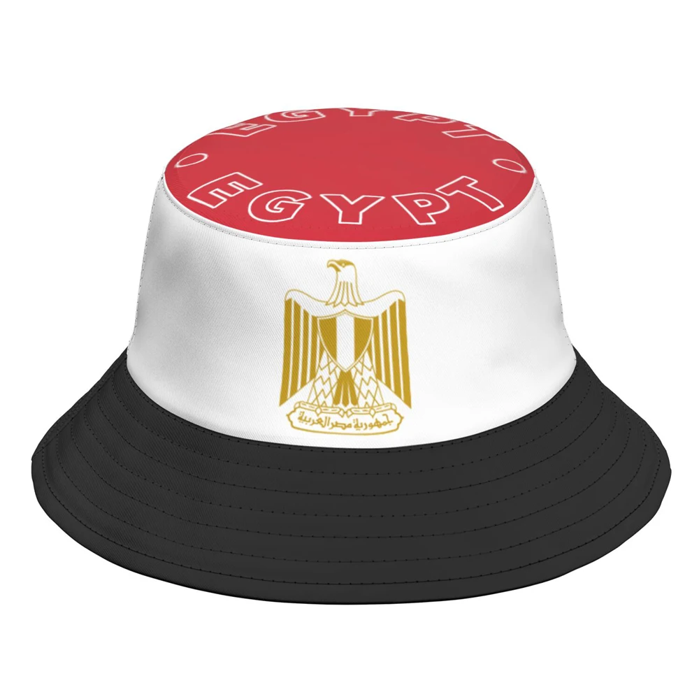Egypt Fisherman Hats Free Custom Made Name Number Team Logo Bucket Cap Country Travel Arabic Nation Egyptian Flag Headgear