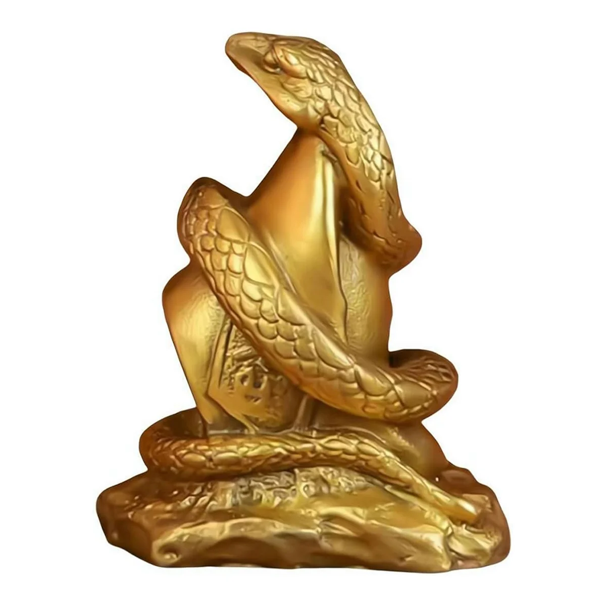 

A96Q-2025 Year of the Snake Resin Statue Wealth and Good Luck Ornaments Great for Home and Office Decoration
