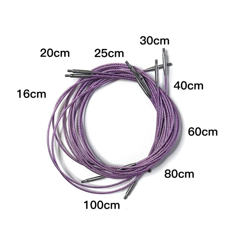 Interchangeable Crochet Needles with Accessories, 40/60/80/100cm