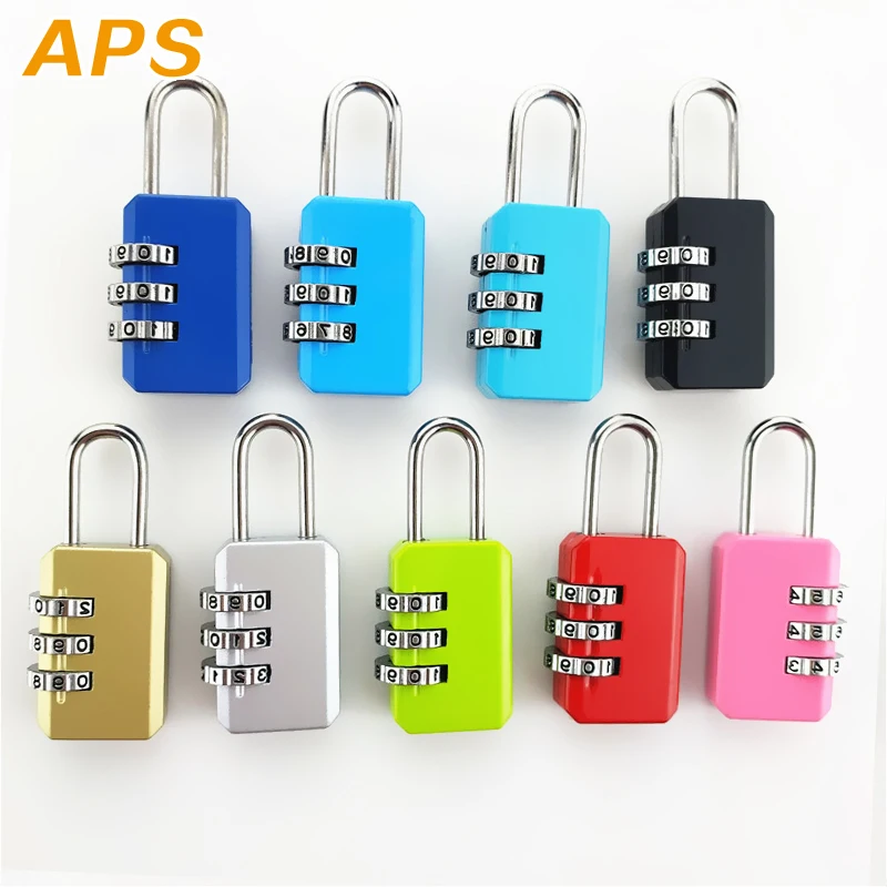 3 Dial Digit Number Combination Password Lock Travel Security Protect Locker Travel Lock for Luggage/Bag/Backpack/Drawer