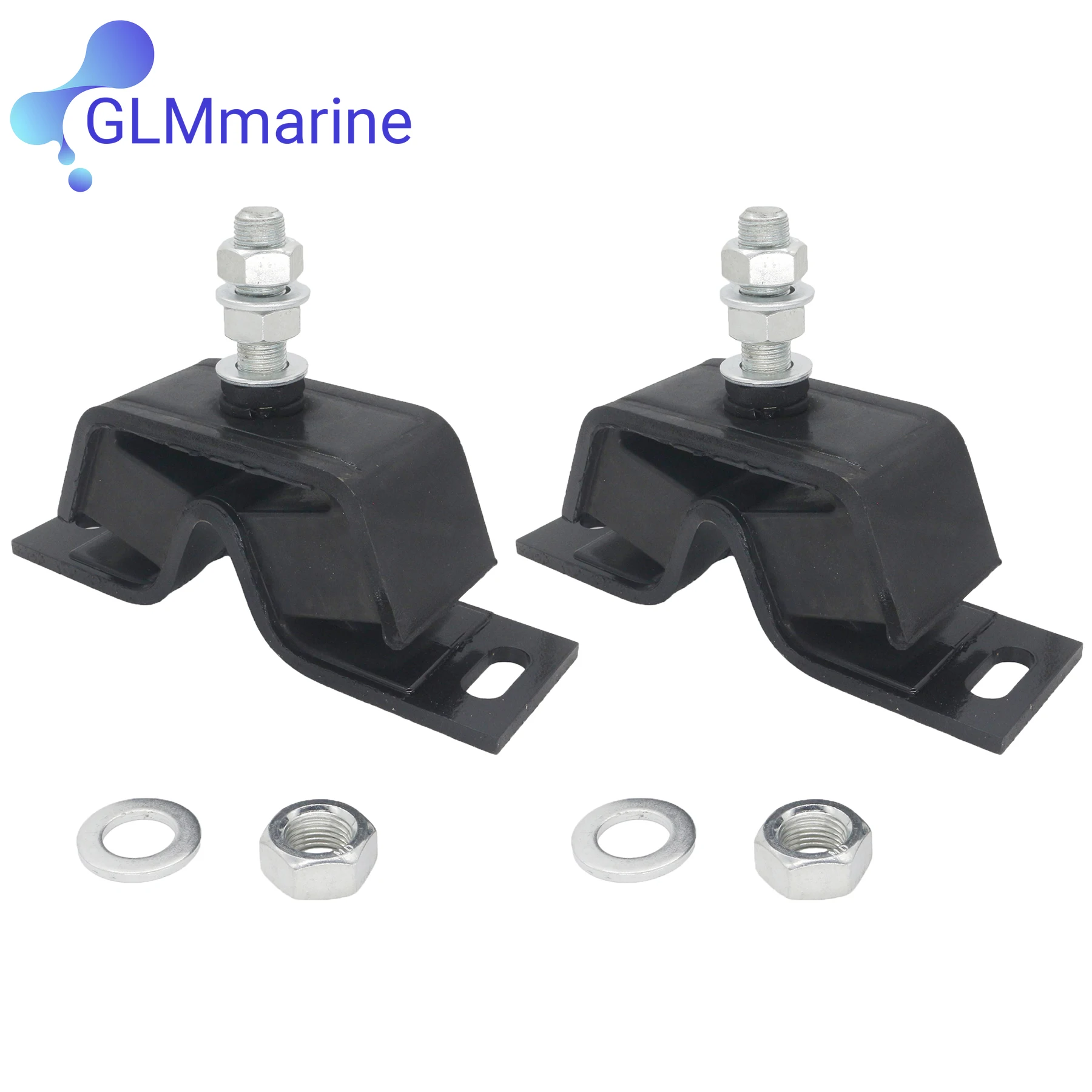 

2 Set 128270-08341 Boat Diesel Engine Mount Compatible with Yanmar Marine 2GM 2GM20 2YM15 3GM 3GM30 3YM20 3HM 3JH 128270-08340