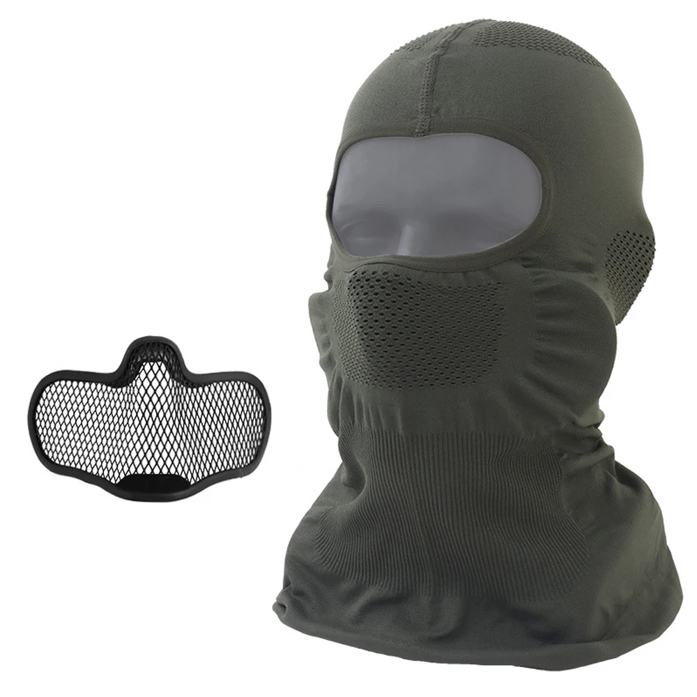 Taktische Venom Sturmhaube V1 Elastisch Atmungsaktiv mit Stahlgitter Vollschutzmaske Kopfbedeckung für Jagd Paintball Airsoft Ausrüstung