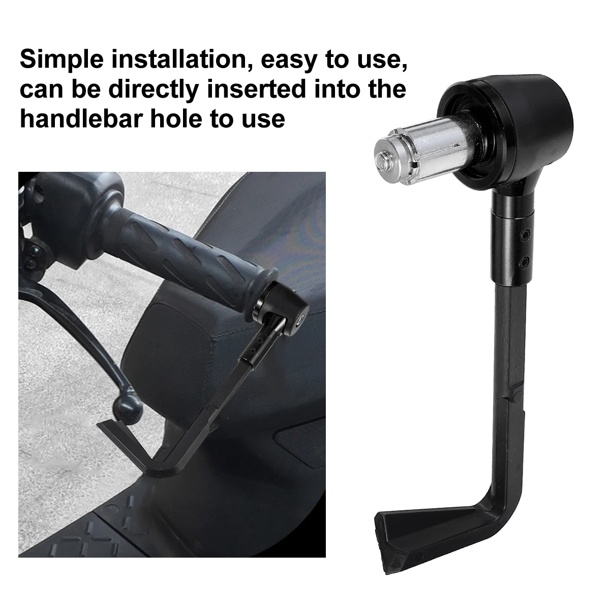 

Aluminum Motorcycle H Protector Brake Guard Lever Anti Fall Durable Firm Non Slip Vibration Absorbent Comfort Simple