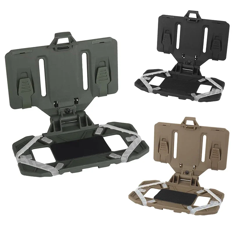 Tactical MOLLE Folding Navigation Board Vest Bag CS Airsoft Map Case Admin Panel Mobile Phone Holder for Screen Size 4.7-6.7in