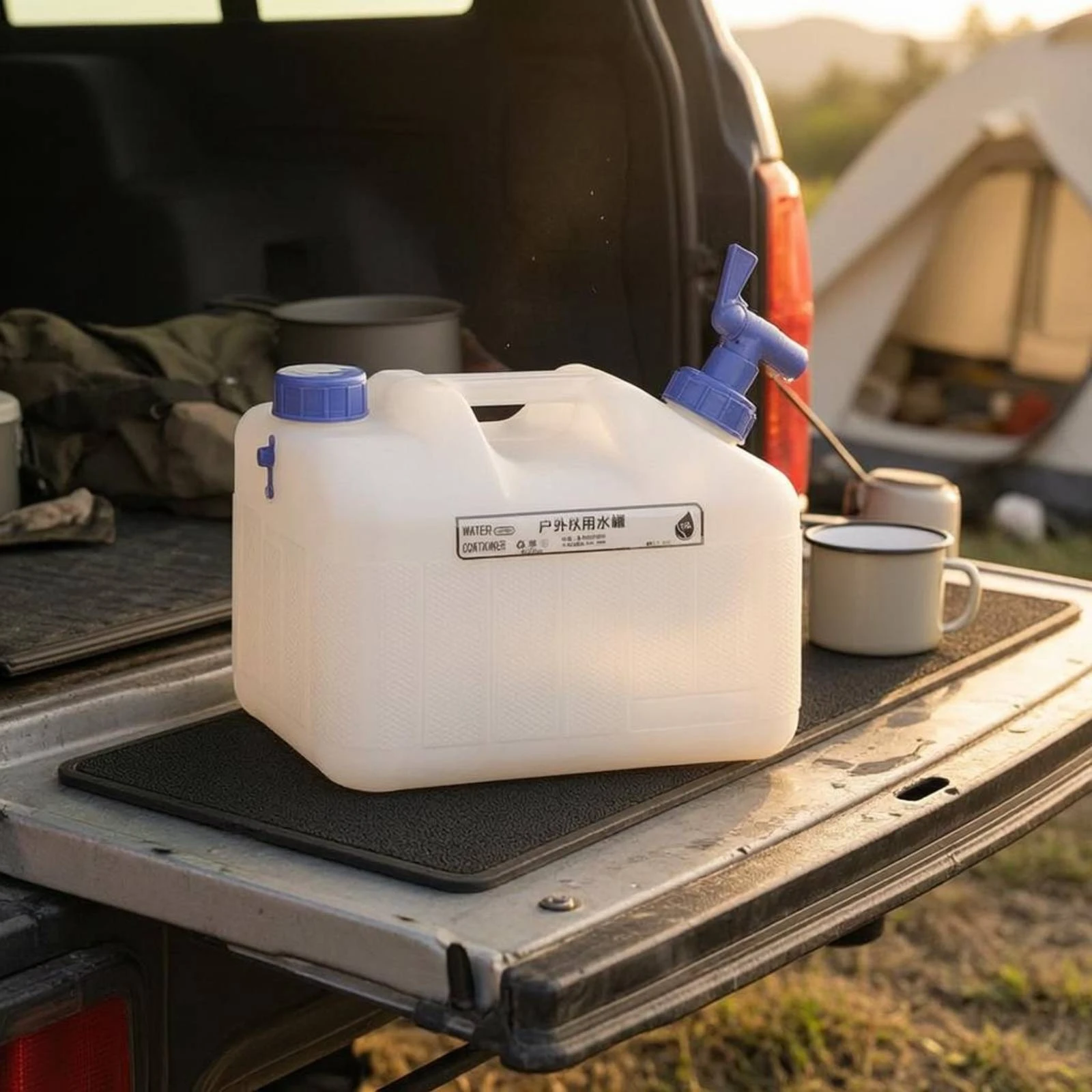 Food Grade Water Container Large Capacity Portable Water Container Thickened Bisphenol A-Free Safe for Home