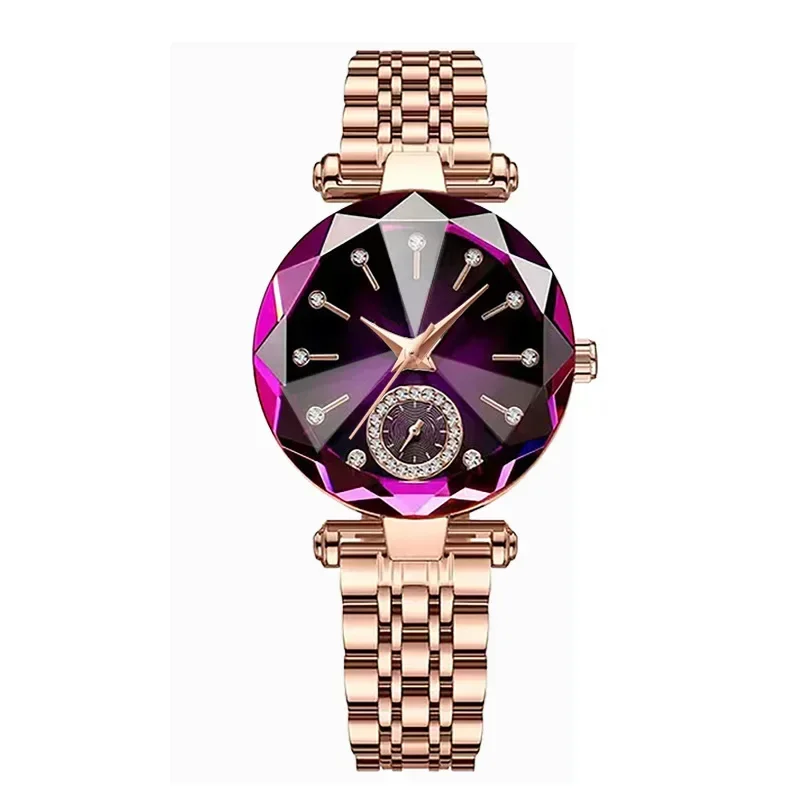 Luxury Woman Wristwatch Elegant Waterproof Stainless Steel Watch for Ladies Dress Diamond Quartz Women Watches Relogio Feminino