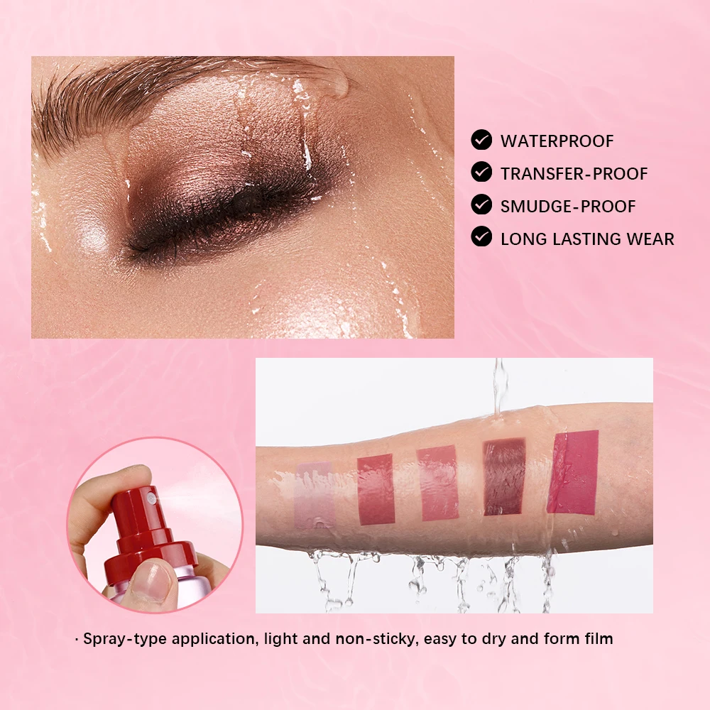 Mattifying Waterproof Setting Spray Glossy Matte Base Makeup Control Oil Non-Sticky Waterproof Make-up Fixer Spray for All Skin