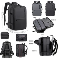 Nueva Mochila para Hombre, Mochila de Compresión al Vacío, Bolsa para Computadora Multifuncional, Bolsa de Viaje Expandible de Gran Capacidad