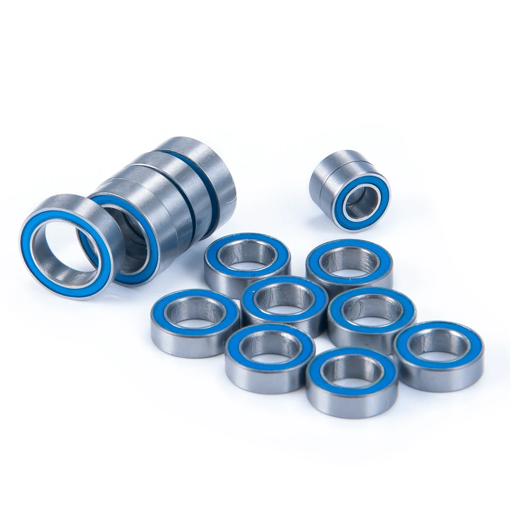 YEAHRUN 15Pcs Metal Sealed Wheel Hubs Axle Bearing Kit for Latrax Teton SST Rally Prerunner 1/18 RC Car Truck Model Parts