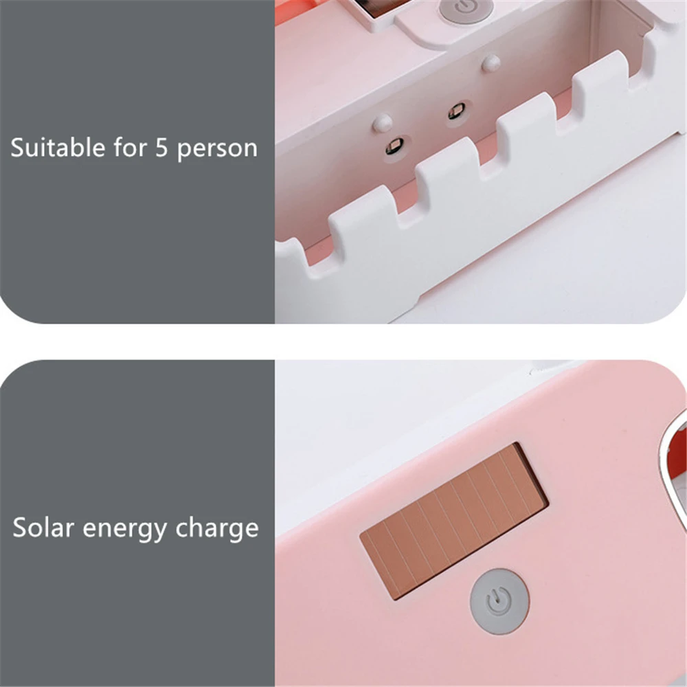 Solar Energie UV Zahnbürste Halter Zahnpasta Dispenser Bad Zahnbürste Lagerung Box Multi-funktion Lagerung Halter USB Ladung