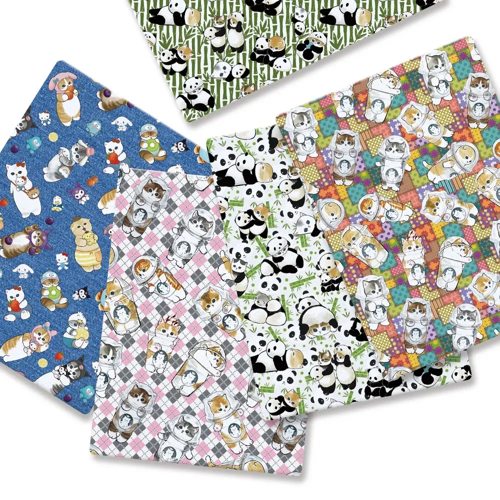 

Cartoon Fabric Hot DIY140*50cm Handmade Sewing Patchwork Quilting Baby Dress Home Sheet Printed Fabric Fabric Sewing Kids