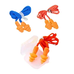 10 boxes of silicone cord earplugs with anti loss and reusable noise reduction strap rope for safe swimming work earplugs