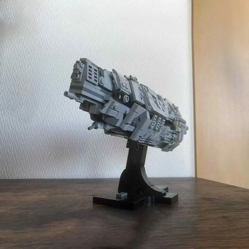 696PCS MOC Starr-Wars Herbst Säule Mittelgroße Ikonische Raumschiff Montage Bausteine Spielzeug Kinder Weihnachten Geburtstag Geschenk