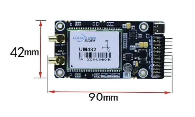 

UM482 Directional RTK Differential GNSS Module USB Output Positioning Full System Multi Frequency High Accuracy UM482 Board