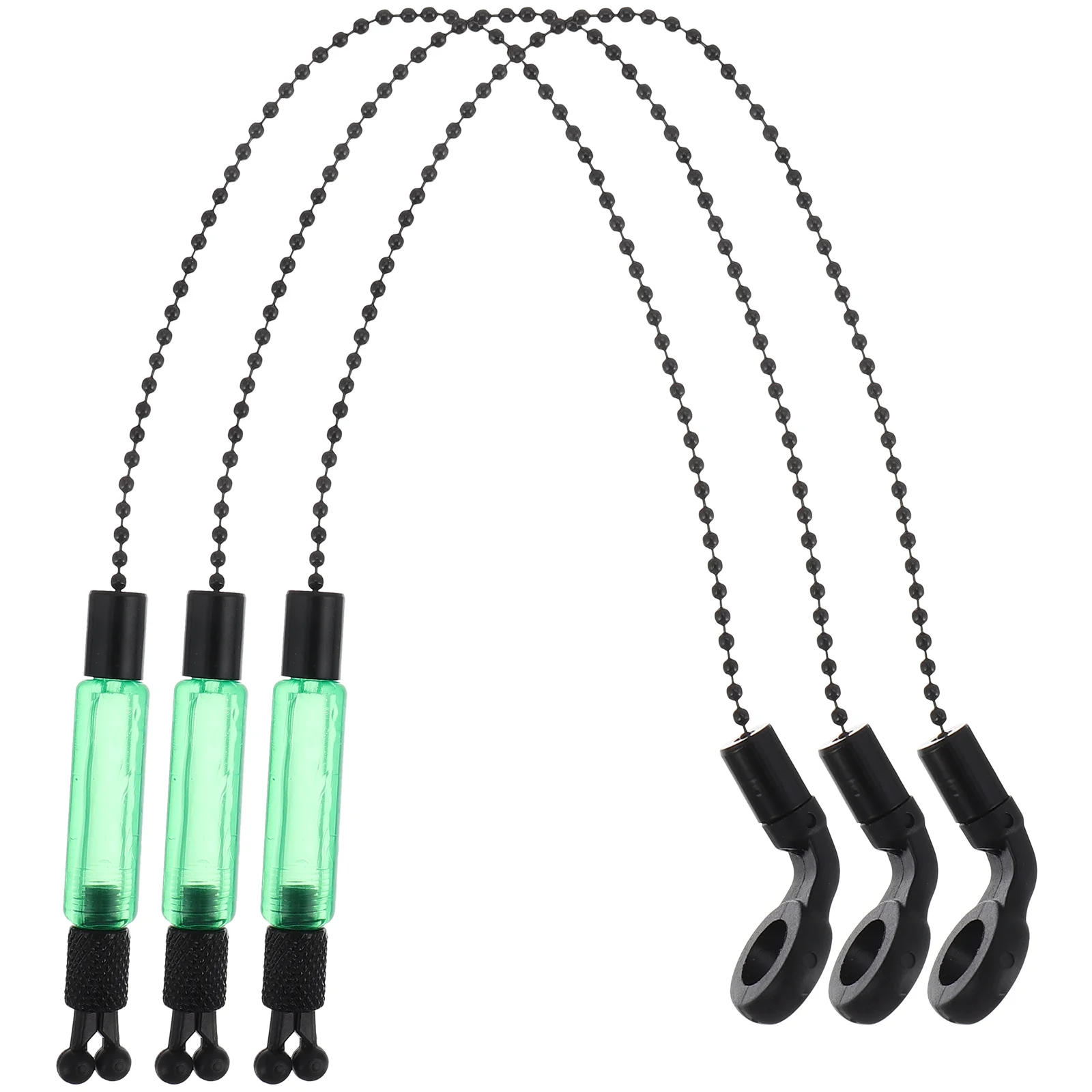 

3 Pcs Fishing Line Alarm Clothes Hanging Rack Kit Iron Coated Alarms Rod Swingers