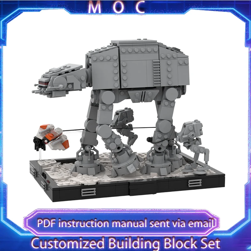 

Новый набор из 345 деталей MOC: Робот-детектор из серии Star Battle, конструктор, развивающая игрушка, подарок на день рождения