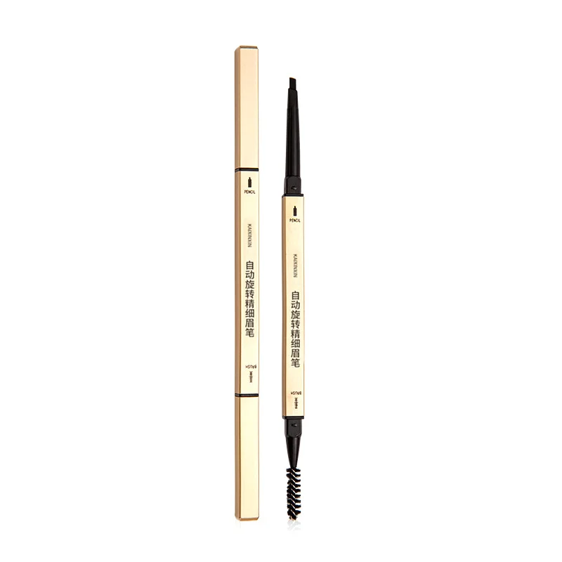 Eyebrow Pencil Thin Double Head Small Triangle Small Gold Chopstick Machete Eyebrow Pencil