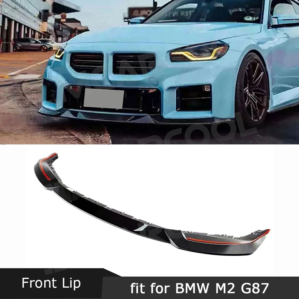 

Carbon Fiber Front Lip Chin Spoiler Splitter Body Kits for BMW 2 Series G87 M2 2023+ FRP Car Front Bumper Extension Accessories