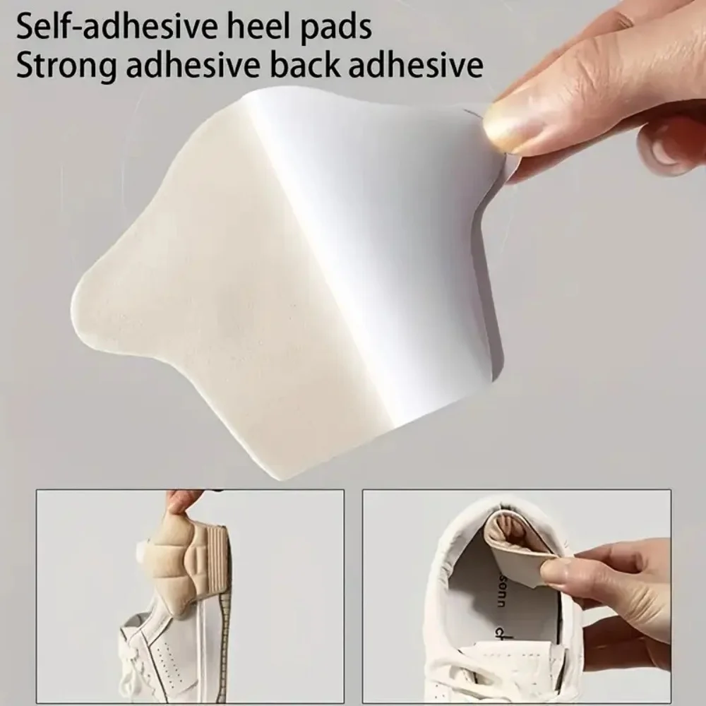 3Pair Heel Stickers Heel Protectors Sneakers Shrinking Size Insoles Anti-wear Feet Shoe Pads Adjust Size Heel Cushion Inserts