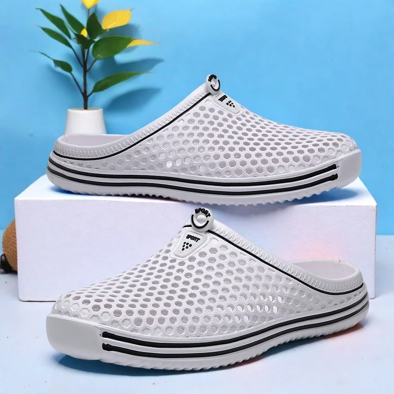 Ladies Lightweight Casual Anti-Slip Everyday Beach Sandals Slip-On Home Comfort Footwear Couple's Simple Slipper Shoes image 6