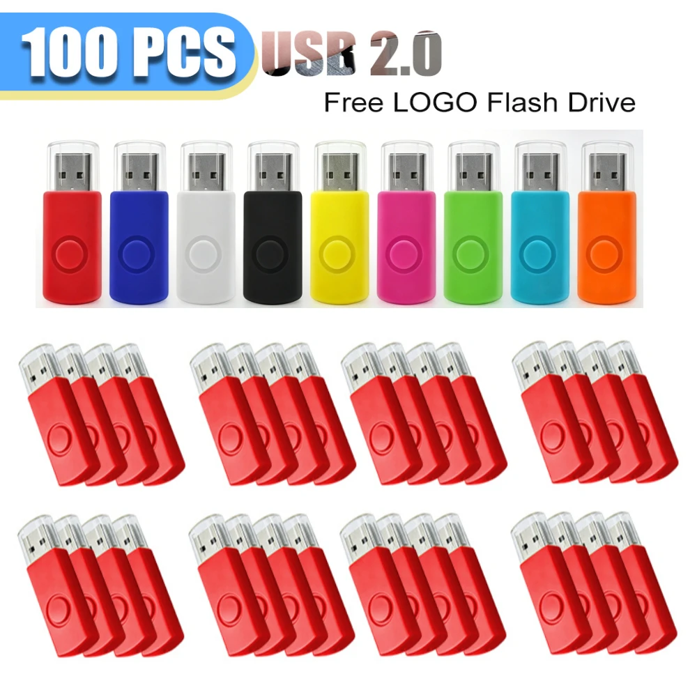 100pcs Free Custom Logo metal USB Flash Drive 128GB 64GB 32GB 8GB 4GB memory Flash USB Stick pen drive 128mb 512mb PenDrive 2.0