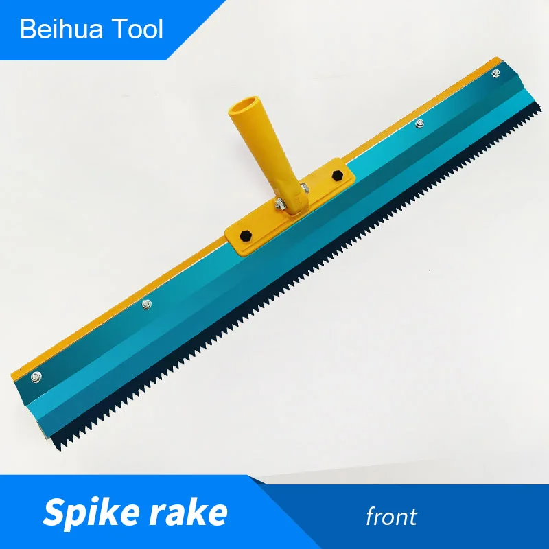 Beihua 56ซม.Spiked Rake และ1.1 Extension Pole Kit Self-Flow ซีเมนต์ Rake Scraper อีพ็อกซี่สีเครื่องมือ3มม./5มม./8มม.