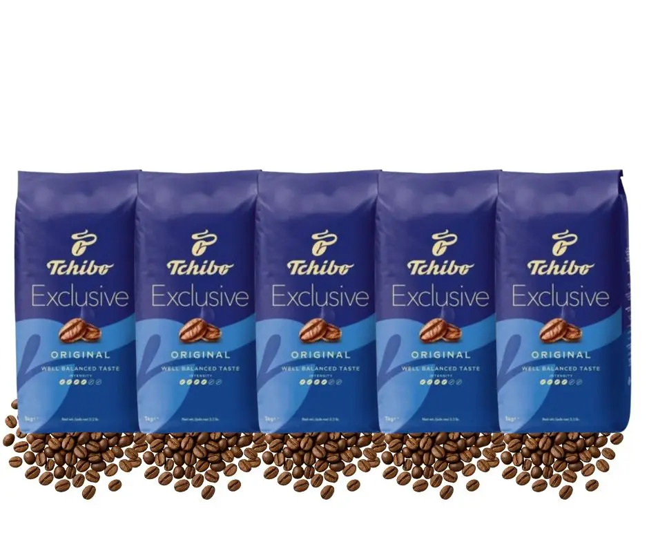 Tchibo Grain Coffee Exklusives Set 5x1kg