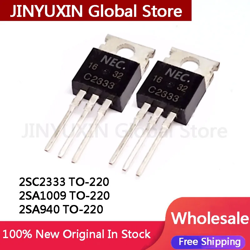 10Pcs 2SC2333 2SA1009 2SA940 TO-220 IC Chip in Stock Wholesale