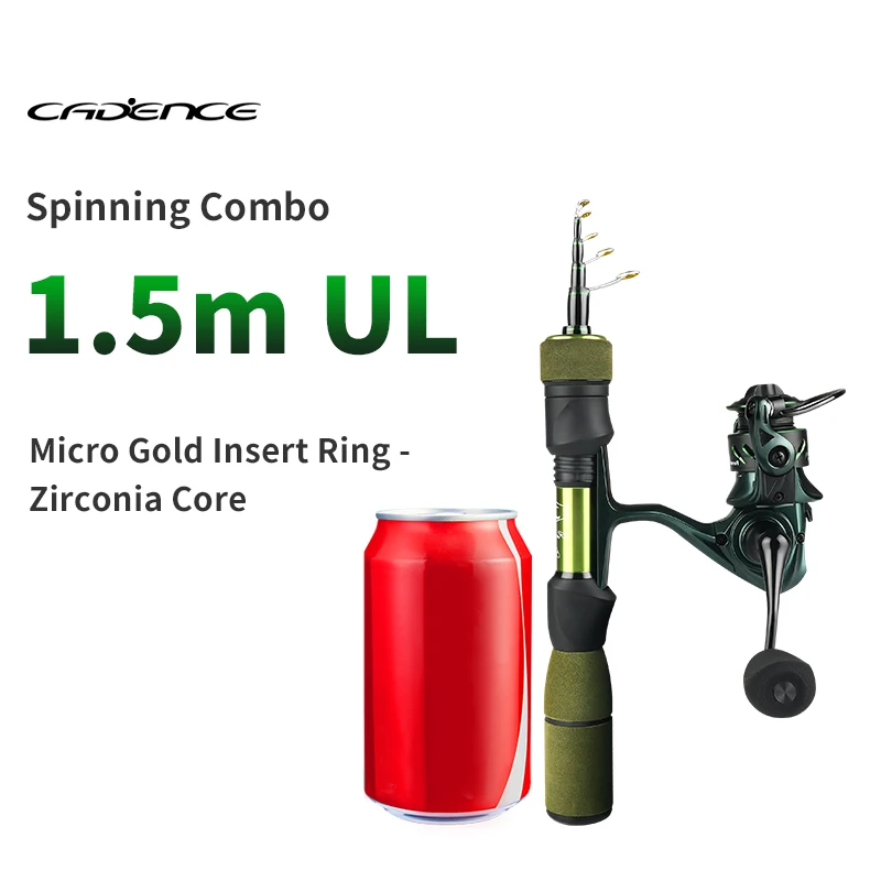 cadence pole fishing CR7B Baitcasting Rods Fast Action Rods Super Lightweight Sensitive Portable Casting Rods 40 Ton Carbon Fuji Reel Seat Stainless Steel Guides with SiC Inserts Baitcast Rods : Sports Cadence Elves Lure Fishing Set