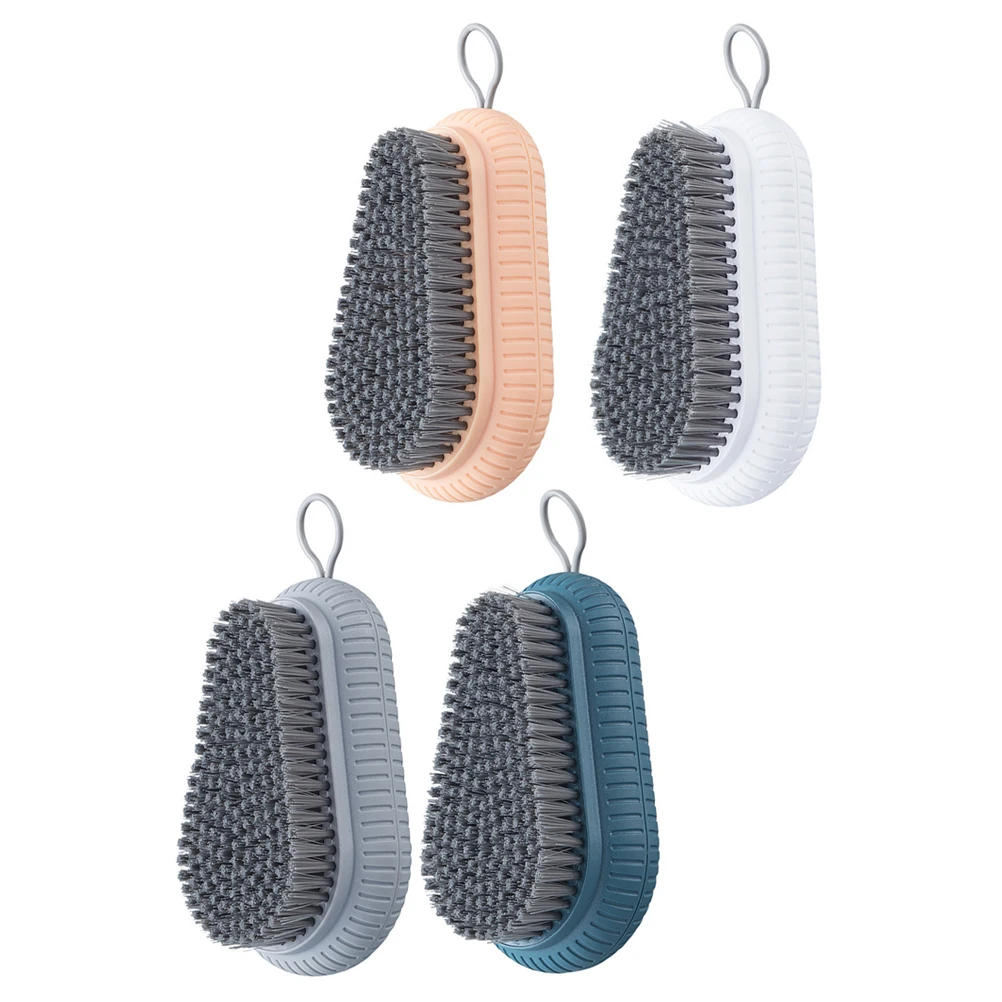 

4 Pcs Soft Bristle Brush Laundry Sneaker Cleaning Shoes Tile Scrubber Kitchen Bath Multi Purpose Household