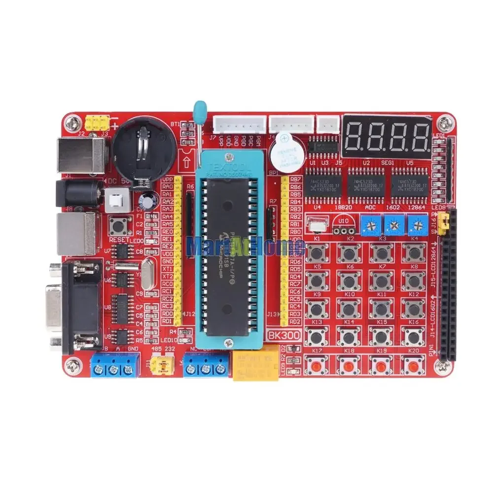 PIC Development board PIC Microcontroller Learning Board PIC16F877A BK300 + PIC 5V DC