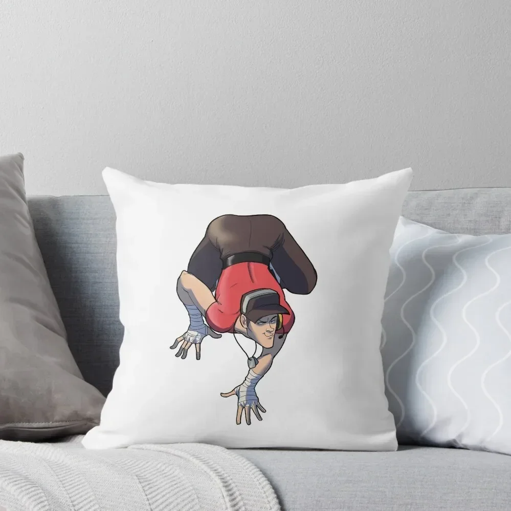 Scout strikes Spiderwoman's infamous pose Throw Pillow Cushion Cover For Sofa Pillow Cover pillow