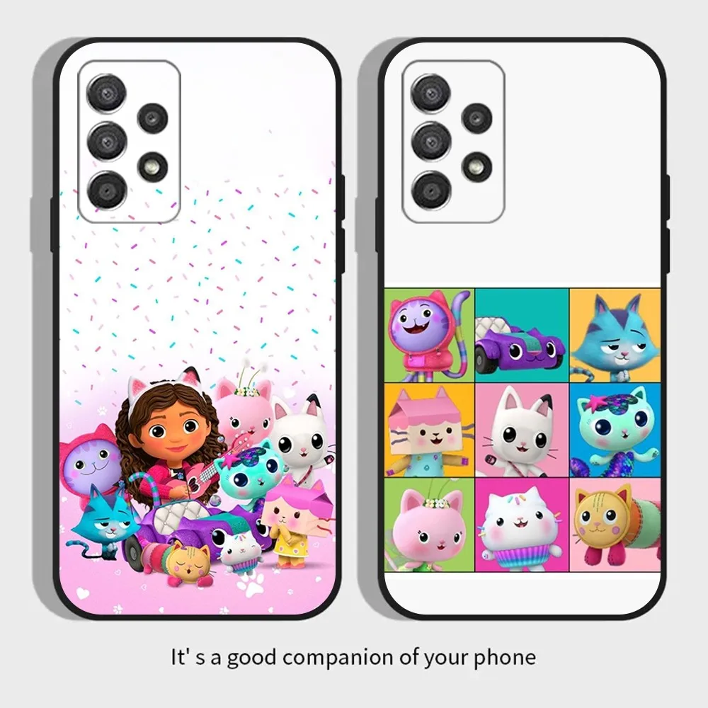 Cute G-Gabbys D-Dollhouse Phone Case For Samsung Galaxy A13,A21s,A22,A31,A32,A52,A53,A71,A80,A91 Soft Black Cover