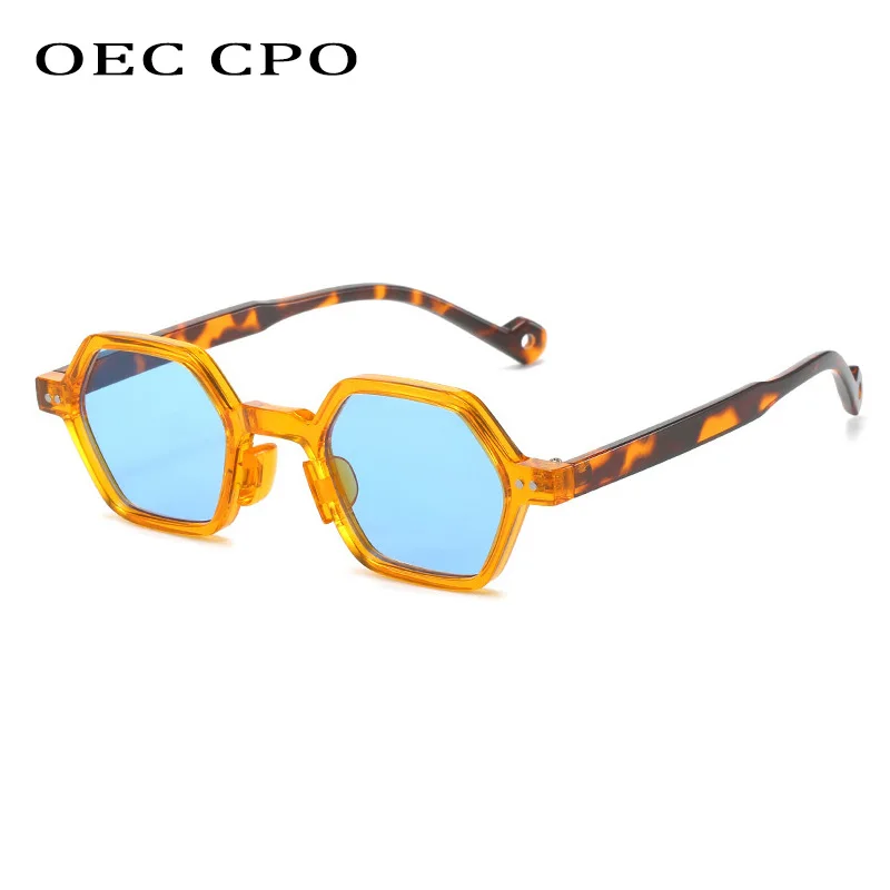 

2023 Polygon Fashion Sunglasses Women Small Frame Multicolor Vintage Sun Glasses Men Luxury Brand UV400 Female Shades Eyewear