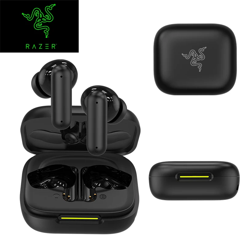 Razer سماعة رأس بخاصية البلوتوث داخل الأذن HiFi ستيريو لعبة سماعات مقاومة للماء سماعة أذن رياضية لاسلكية مع ميكروفون سماعات أذن