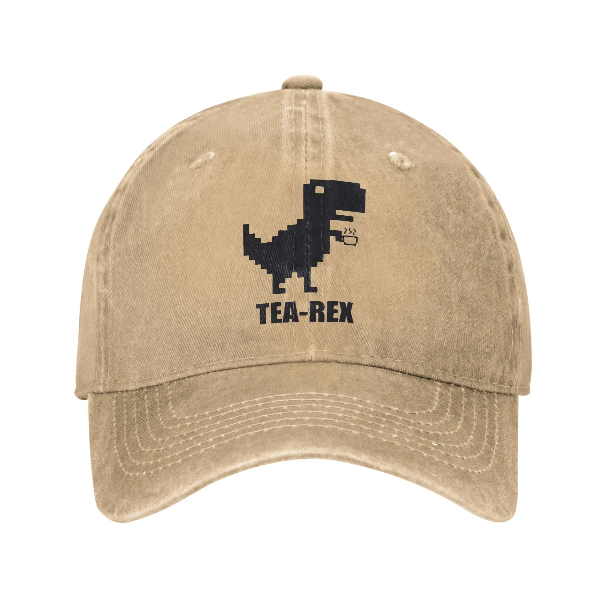 

Винтажные бейсболки Tea-Rex T-Rex с динозавровой чашкой, унисекс, потертые джинсовые бейсболки Snapback, милые уличные регулируемые шапки с героями мультфильмов