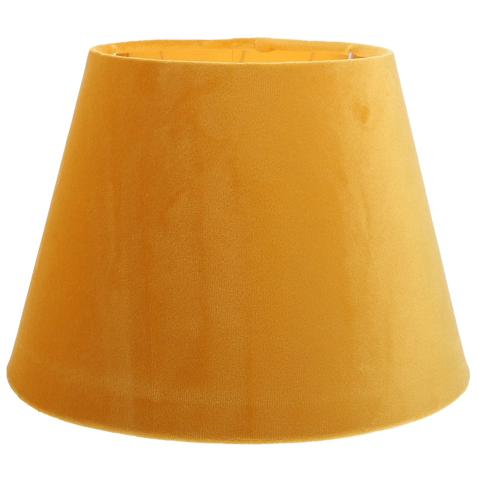 

1pc Golden Lampshade Simple Cloth Light Cover for Table Decorative Yellow Fabric Bedroom Wall Mood Lampshades High Quality