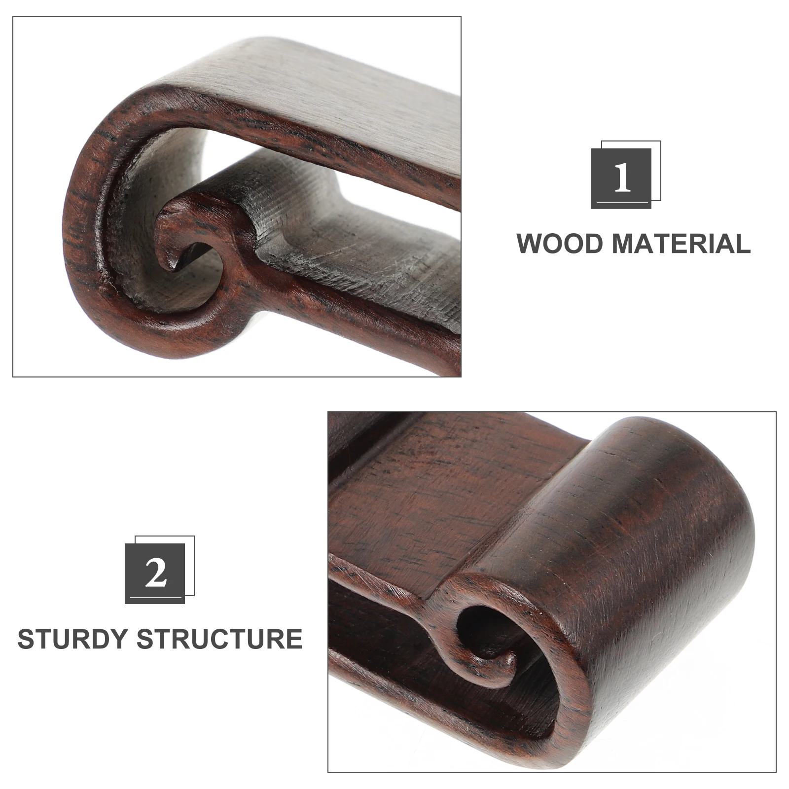 

Redwood Carving Small Scroll Base Black Long Planter St St Kitchen Counter Balcony Plant Holder Room Decor Outdoor