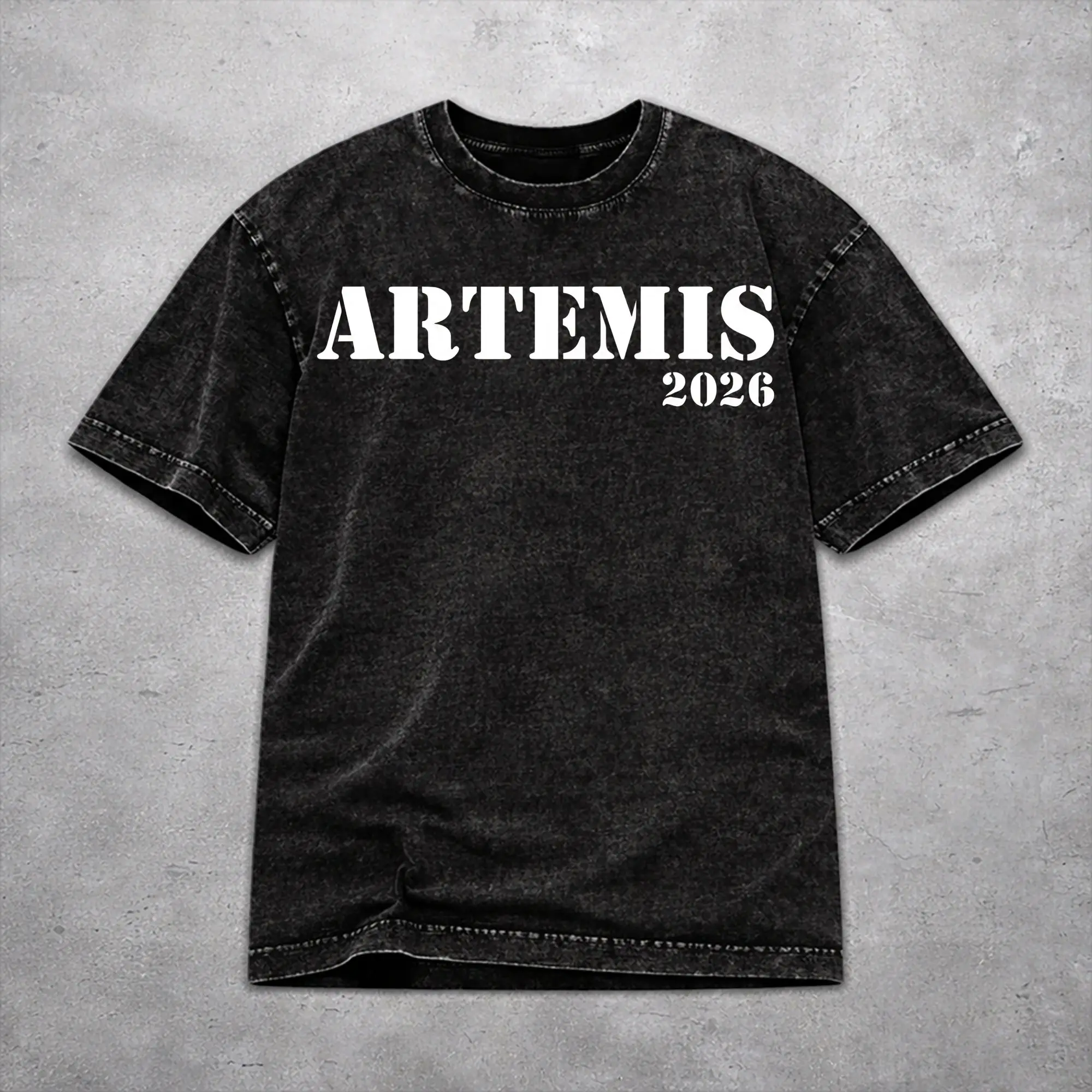 Men Women Artemis II Mission To The Moon 2026 Artemis 2  T Shirt Graphic Printed Vintage Washed  Casual T-Shirts