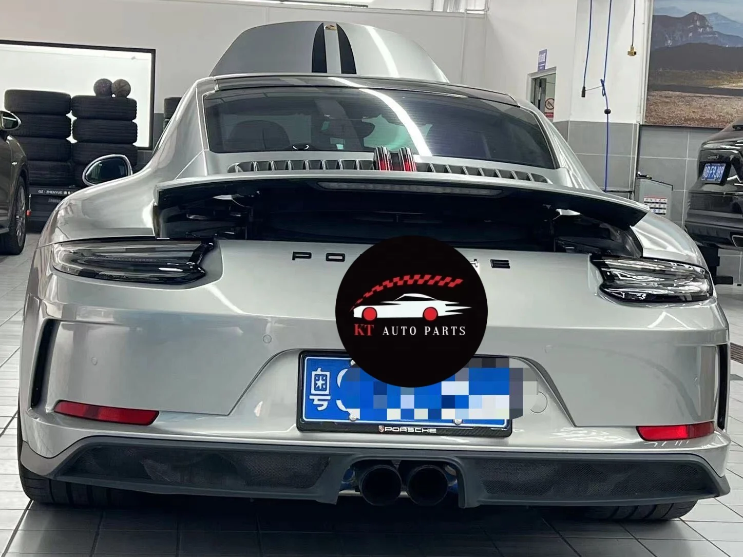 A Set For Porsche 911 991.2 LED Tail Light Assembly Custom Smoked Black Clear Venom Style Plug And Play