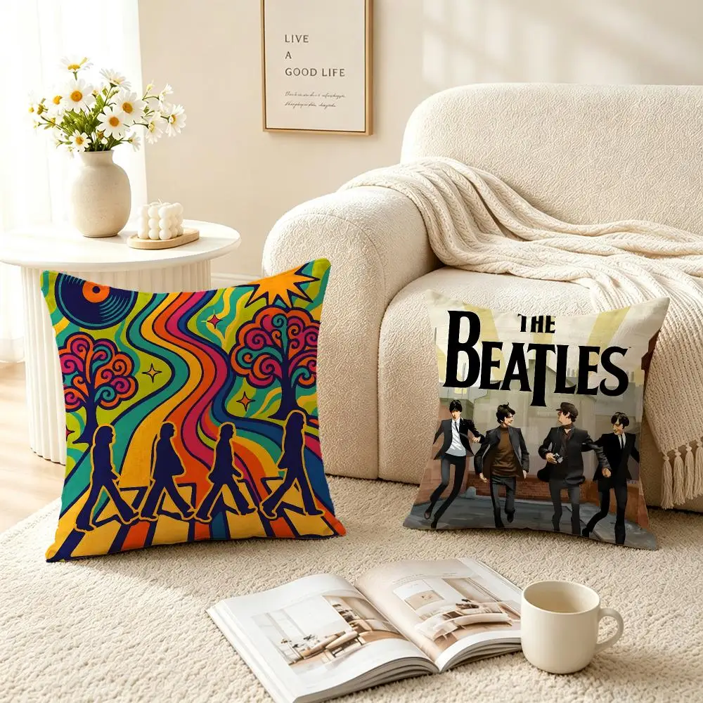 Band The Beatles Cushion Cover Pillow Short Plush fresh natural Cushion for Living Room Bedroom Sofa Home Decoration