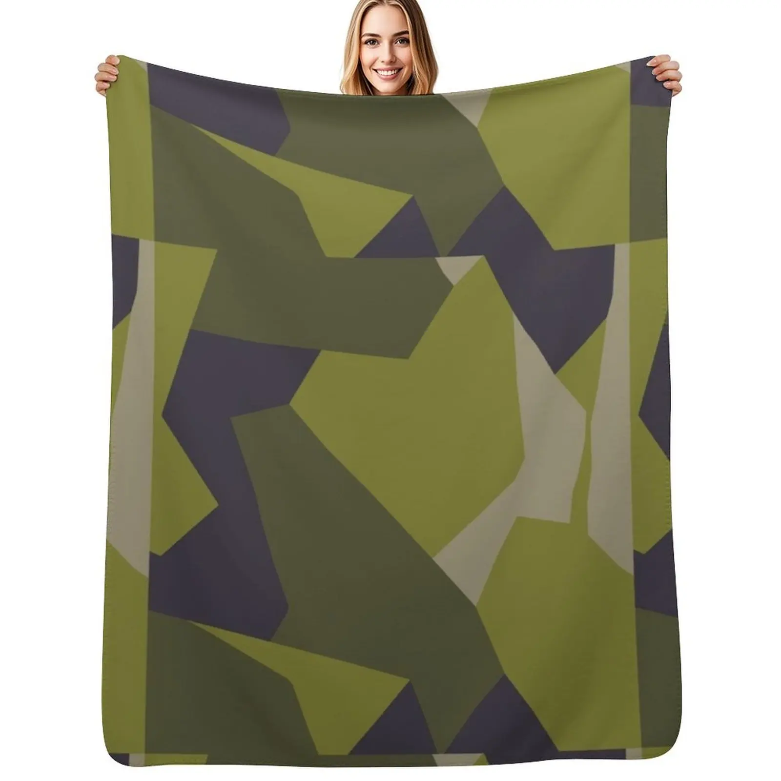 

Swedish M90 Splinter Black Green Camo Throw Blanket Luxury Designer Multi-Purpose Quilt Blankets Sofas Of Decoration Blankets